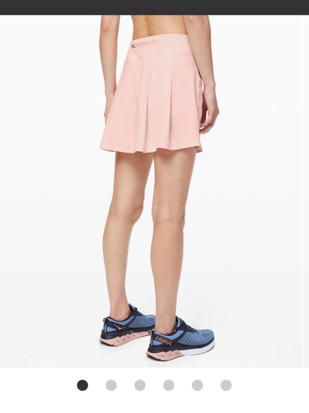 RARE Lululemon Extra Long Pace Setter skirt sz 8 blush light butter pink barbie